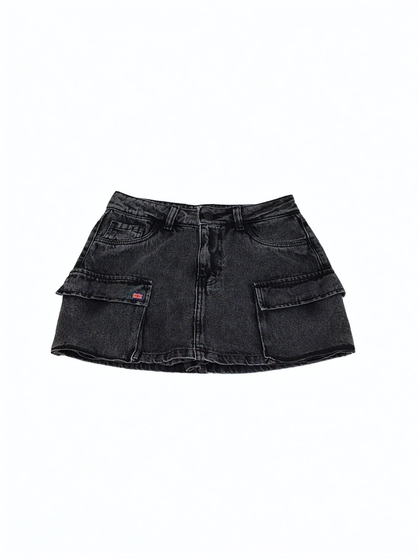 Falda cargo Denim Black