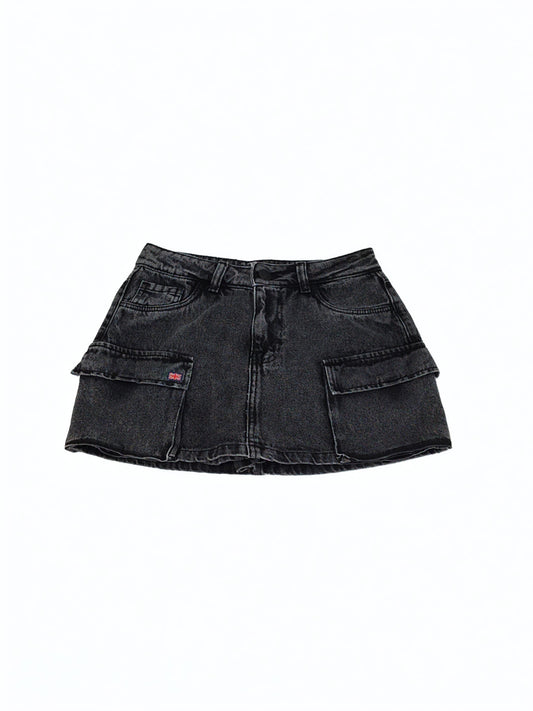 Falda cargo Denim Black