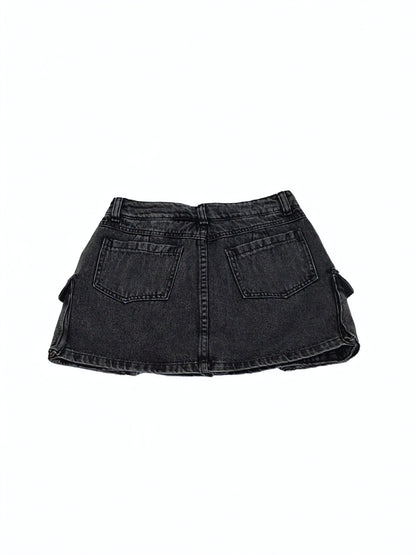 Falda cargo Denim Black