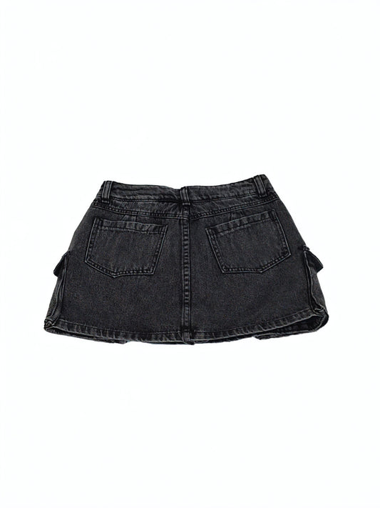 Falda cargo Denim Black
