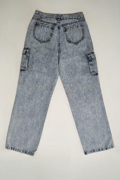 Pantalon Denim Jeans cargo Vintage
