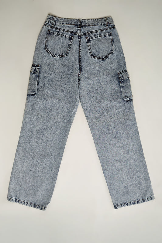 Pantalon Denim Jeans cargo Vintage