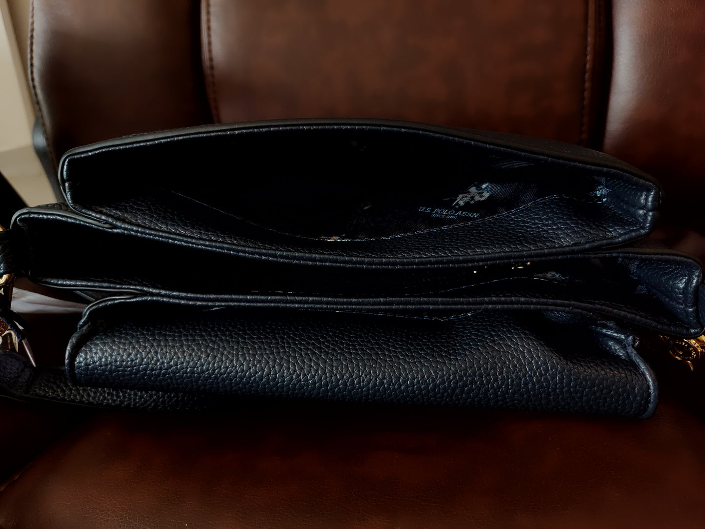 Bandolera Stanford Flap Crossbody PU Navy